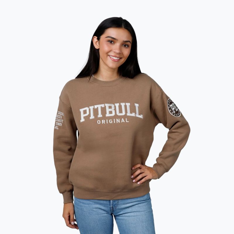 Dámska mikina Pitbull Tyrian Crewneck coyote brown