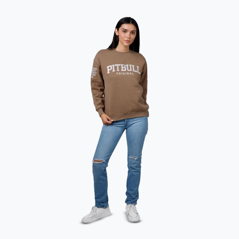Dámska mikina Pitbull Tyrian Crewneck coyote brown 2