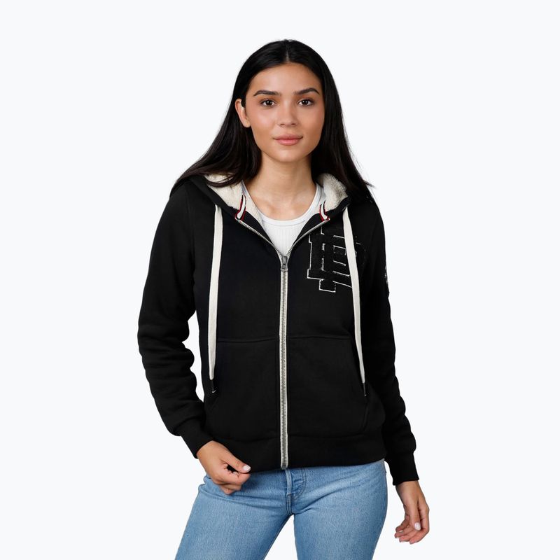 Dámska mikina Pitbull Sherpa Ruffina Hooded Zip black