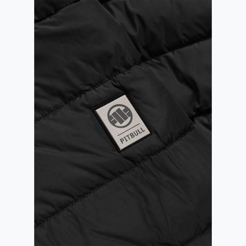 Pánska zimná bunda Pitbull Rubio Quilted Hooded dark navy/red 7