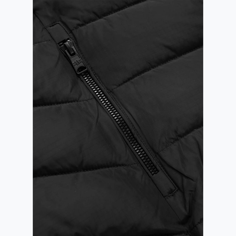 Pánska zimná bunda Pitbull Rubio Quilted Hooded dark navy/red 9