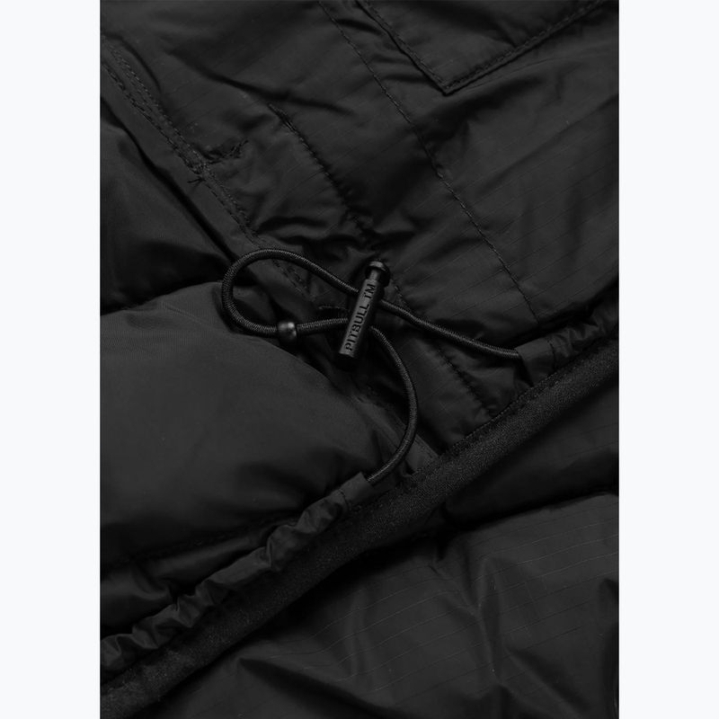 Pánska zimná bunda Pitbull Rubio Quilted Hooded dark navy/red 11