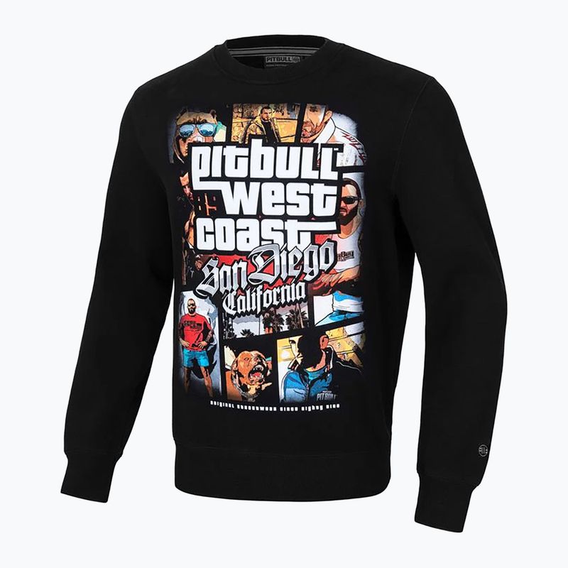 Pánska mikina Pitbull West Coast Crewneck Most Wanted black