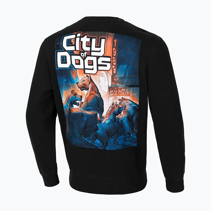 Pánska mikina Pitbull West Coast Crewneck City Of Dogs black 2