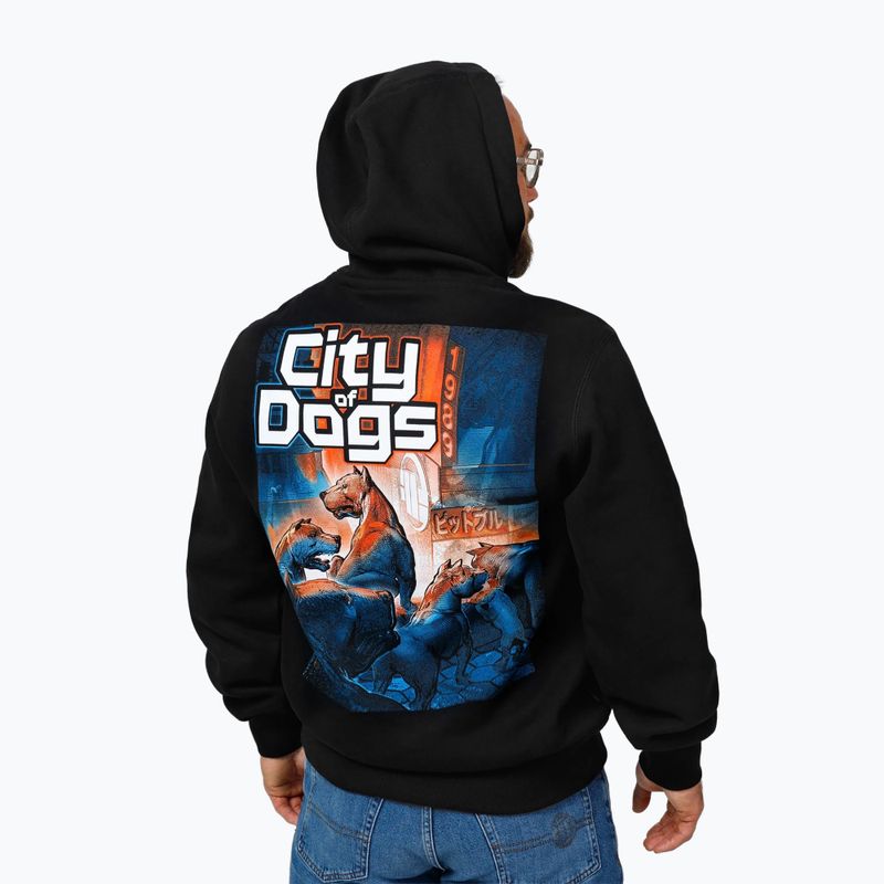 Pánska mikina Pitbull Hooded City Of Dogs black 3