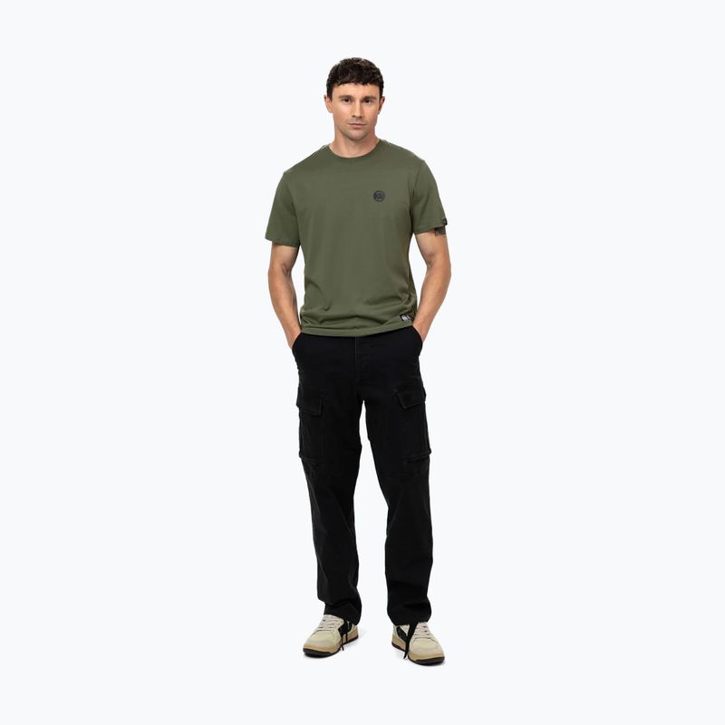 Pánske tričko Pitbull Small Logo olive 2