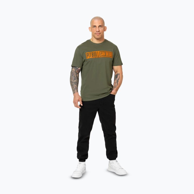 Pitbull Eighty Nine Dog pánske tričko tmavo olivové 2