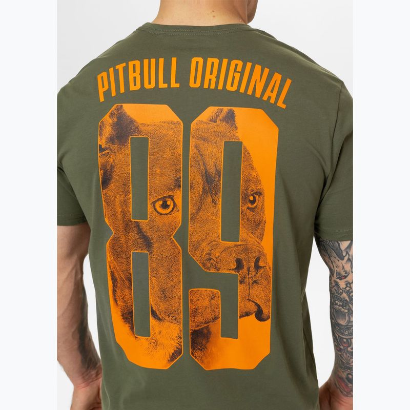 Pitbull Eighty Nine Dog pánske tričko tmavo olivové 4