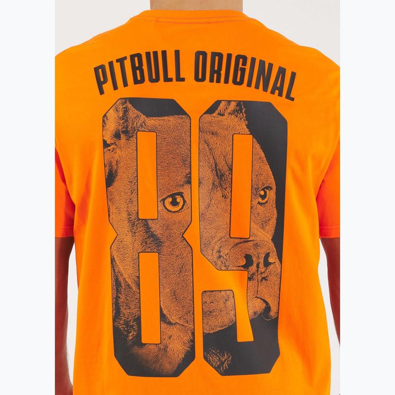 Pitbull Eighty Nine Dog pánske tričko oranžové 4