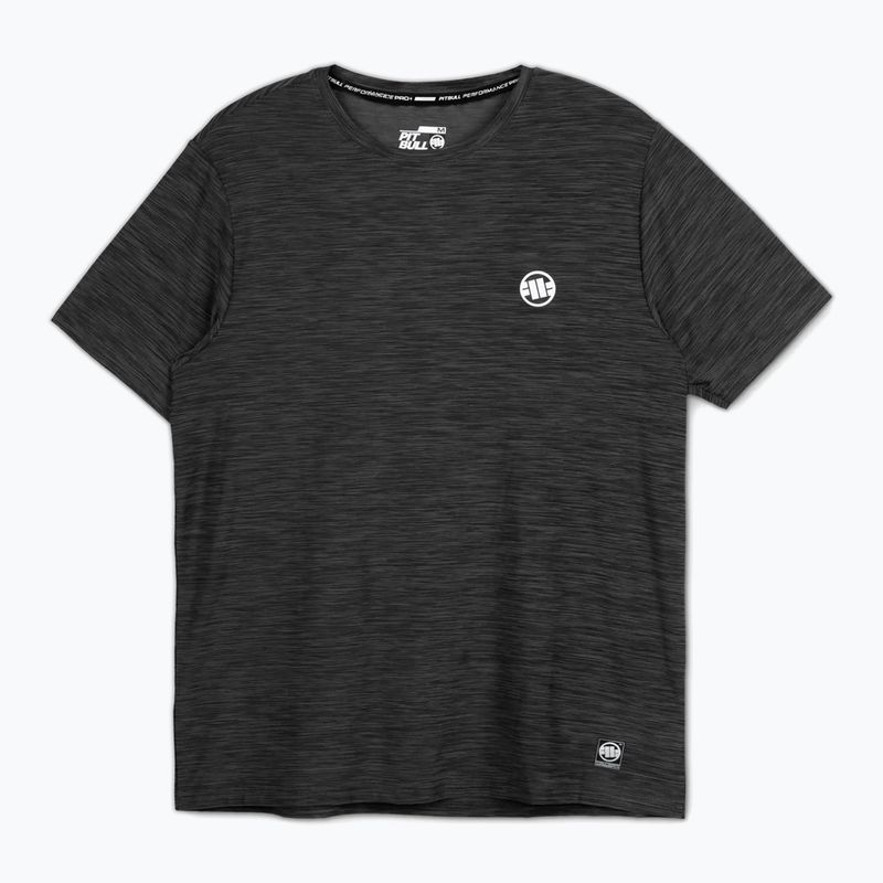 Pánske tričko Pitbull Small Logo Casual Sport black melange 4