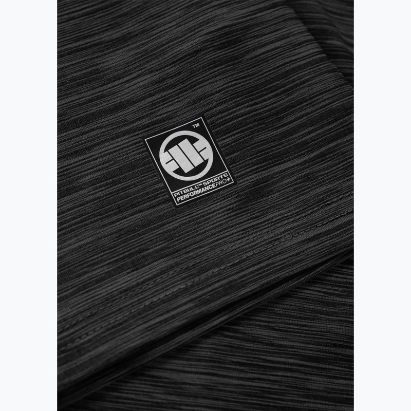 Pánske tričko Pitbull Small Logo Casual Sport black melange 8