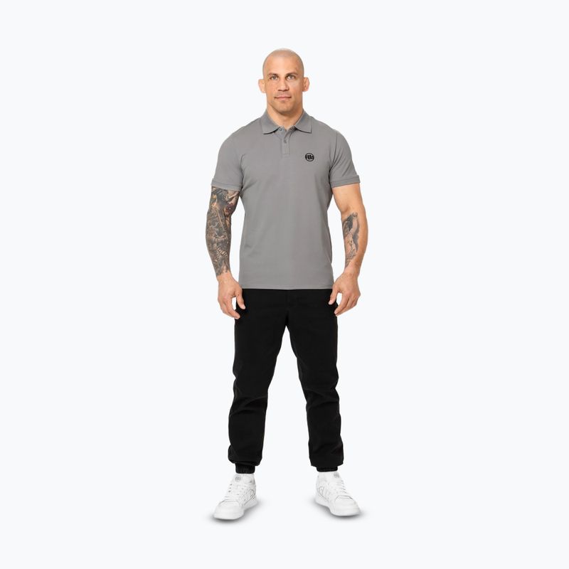 Pánska polokošeľa Pitbull Small Logo grey 2