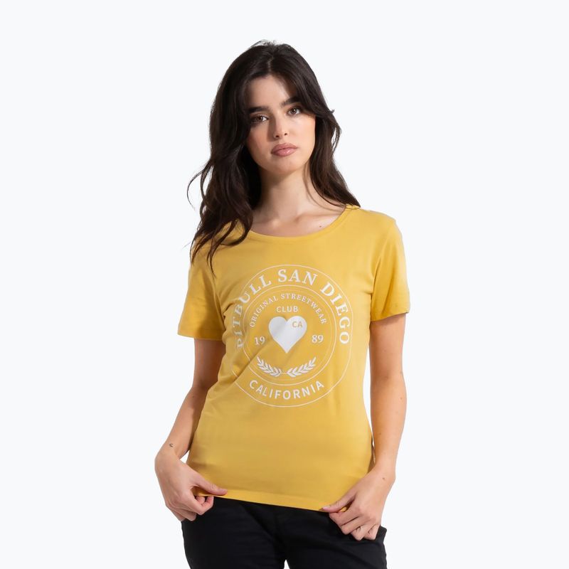 Dámske tričko Pitbull Heartie pale yellow