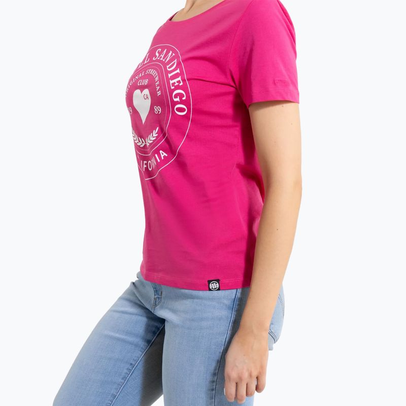 Dámske tričko Pitbull Heartie raspberry red 4