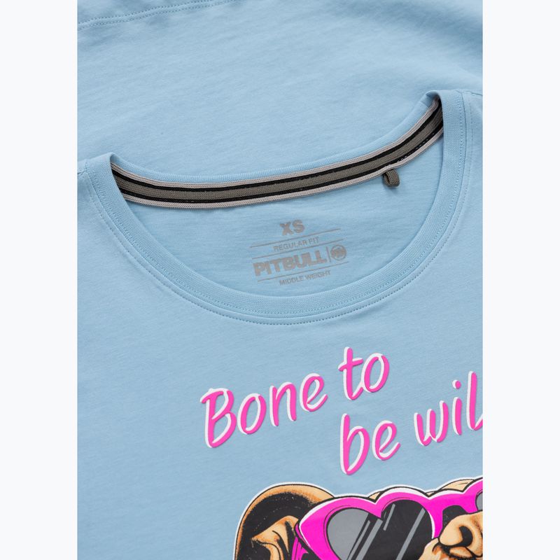Dámske tričko Pitbull Synglasses Dog light blue 7
