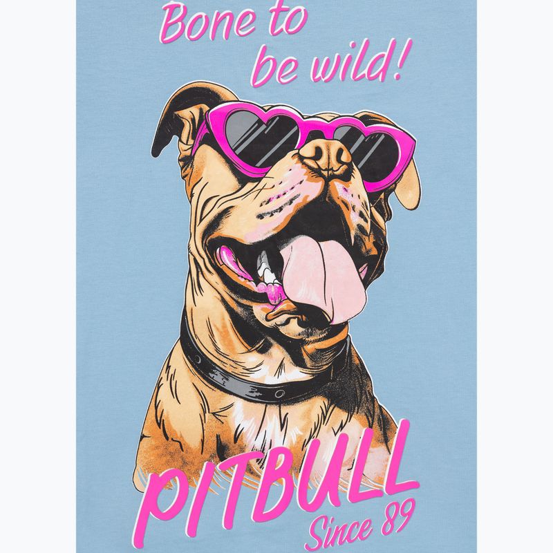 Dámske tričko Pitbull Synglasses Dog light blue 8