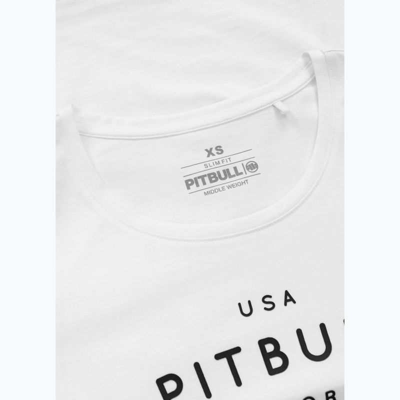Dámske tričko Longsleeve Pitbull Usa Cal Slim Fit white 9