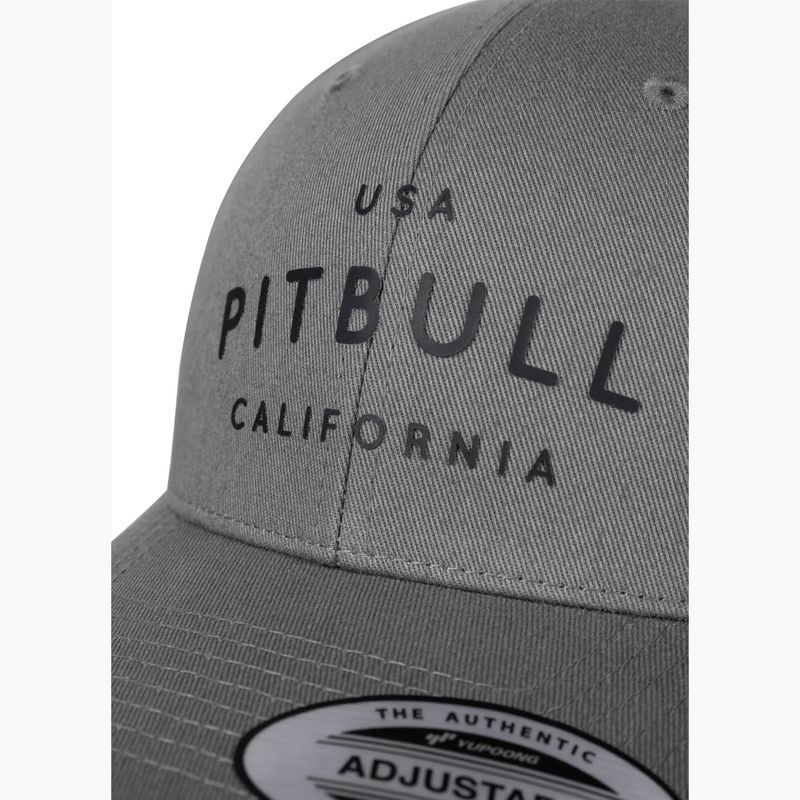 Pitbull Snapback ,,USA CAL" Classic Low Profile grafitová baseballová čiapka 3