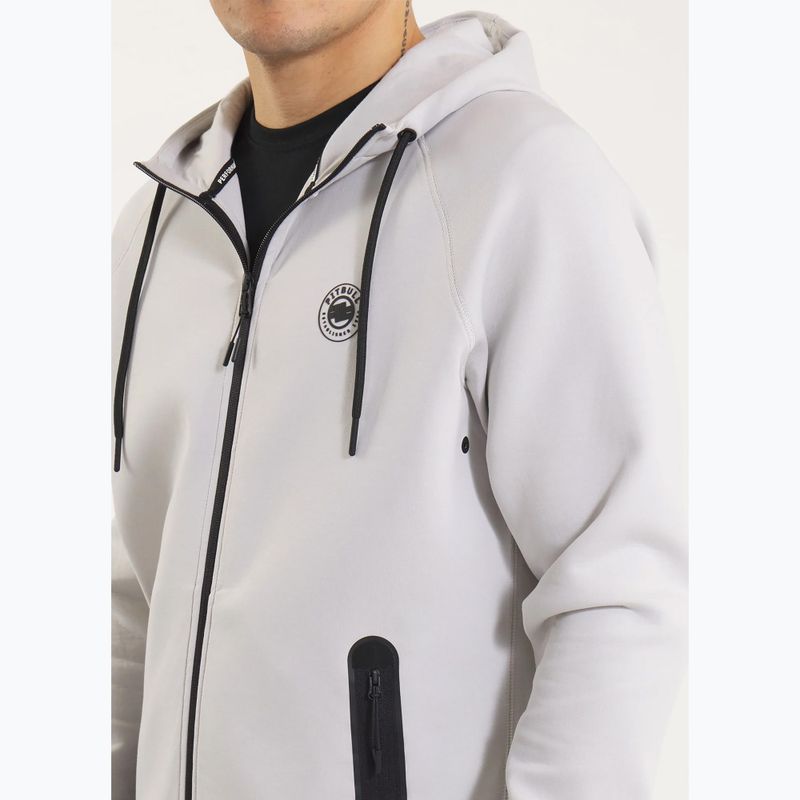 Pánska mikina Pitbull Dogwood Hooded Zip Sweatshirt white/blue 4