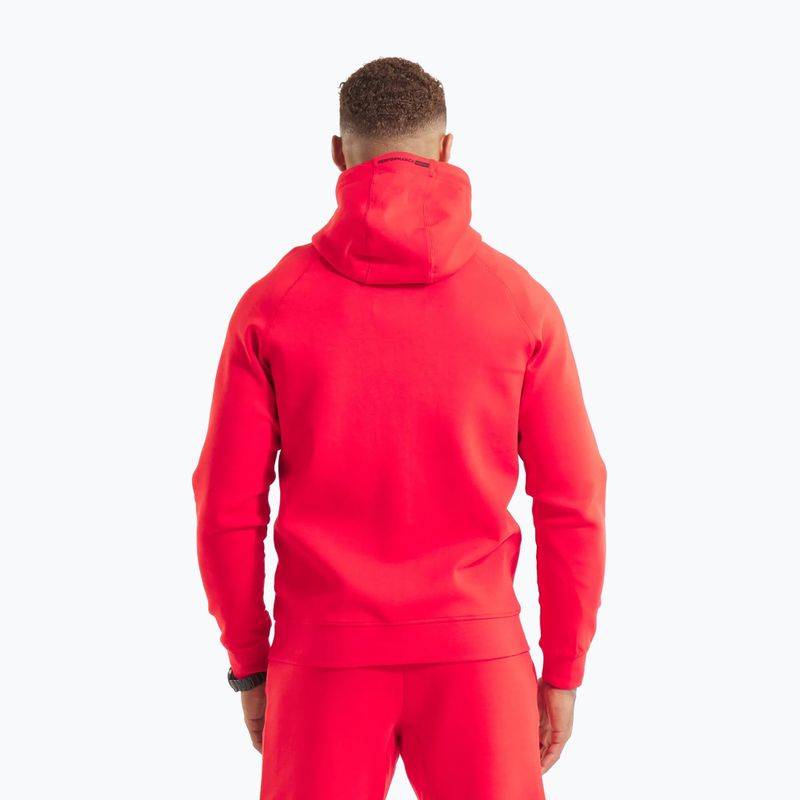 Pánska mikina Pitbull Dogwood Hooded Zip Sweatshirt fluo/red 3