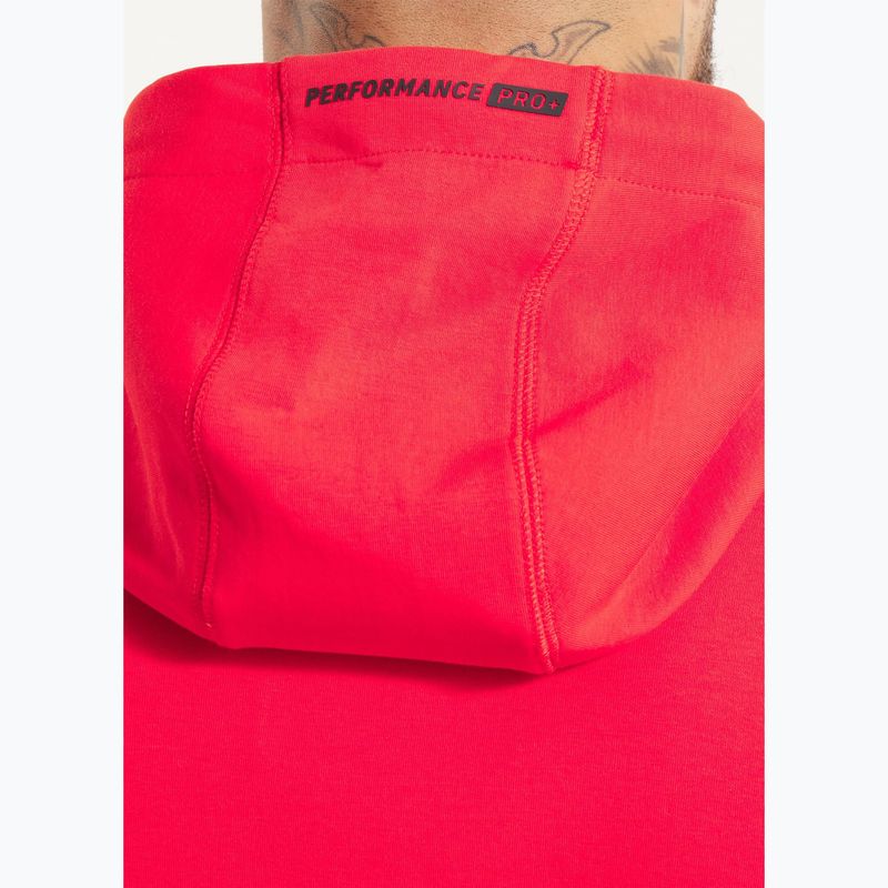 Pánska mikina Pitbull Dogwood Hooded Zip Sweatshirt fluo/red 4