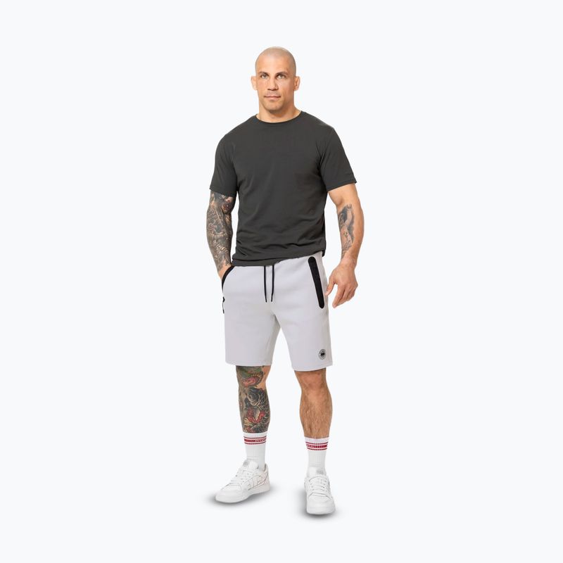 Pitbull Dogwood Sport pánske šortky white/blue 2