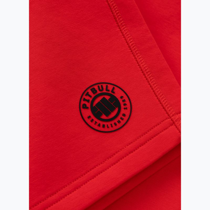 Pitbull Dogwood Sport fluo/červené pánske šortky 4