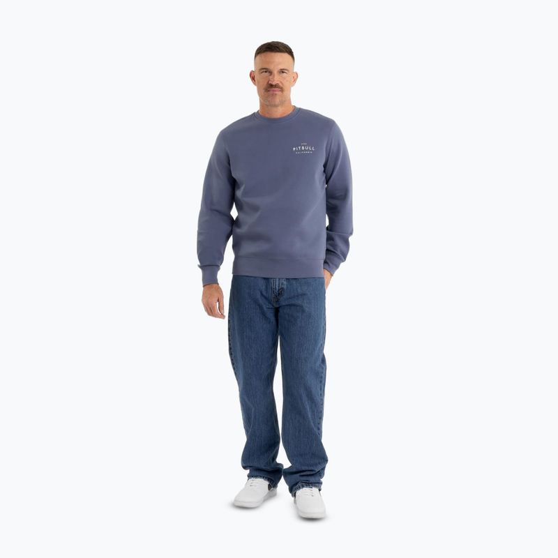Pánska mikina Pitbull Sampson Crewneck Sweatshirt navy jeans 2