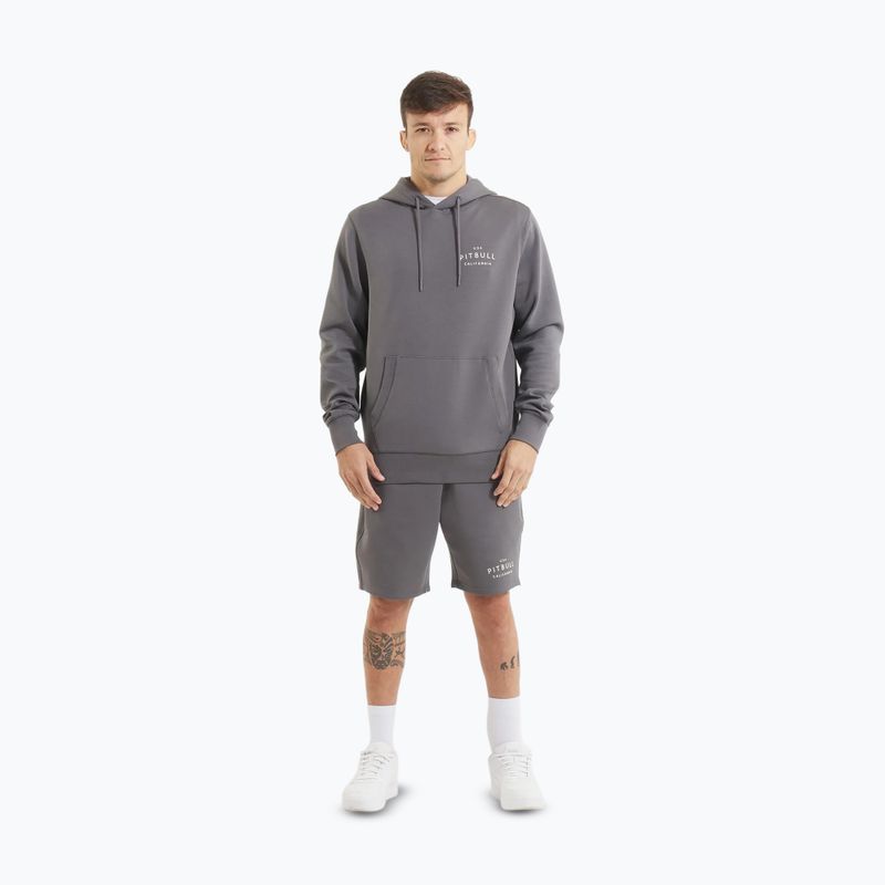 Pánska mikina Pitbull Sampson Hooded Sweatshirt graphite 2