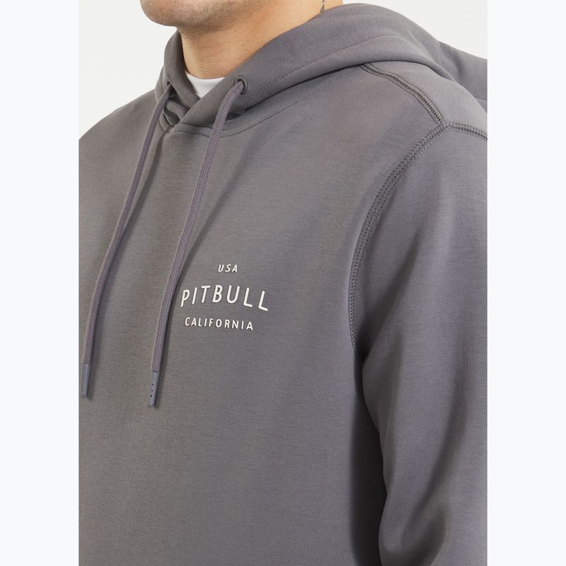 Pánska mikina Pitbull Sampson Hooded Sweatshirt graphite 4
