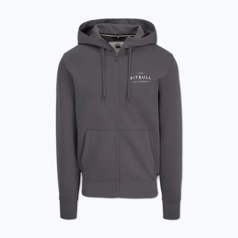 Pánska mikina Pitbull Sampson Hooded Zip Sweatshirt graphite
