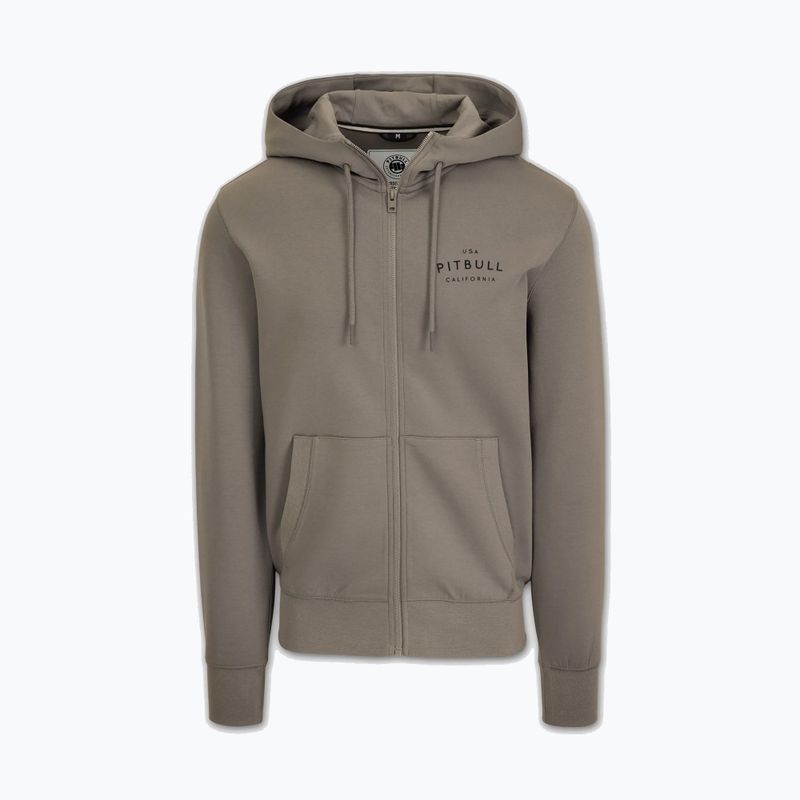 Pánska mikina Pitbull Sampson Hooded Zip Sweatshirt taupe 7