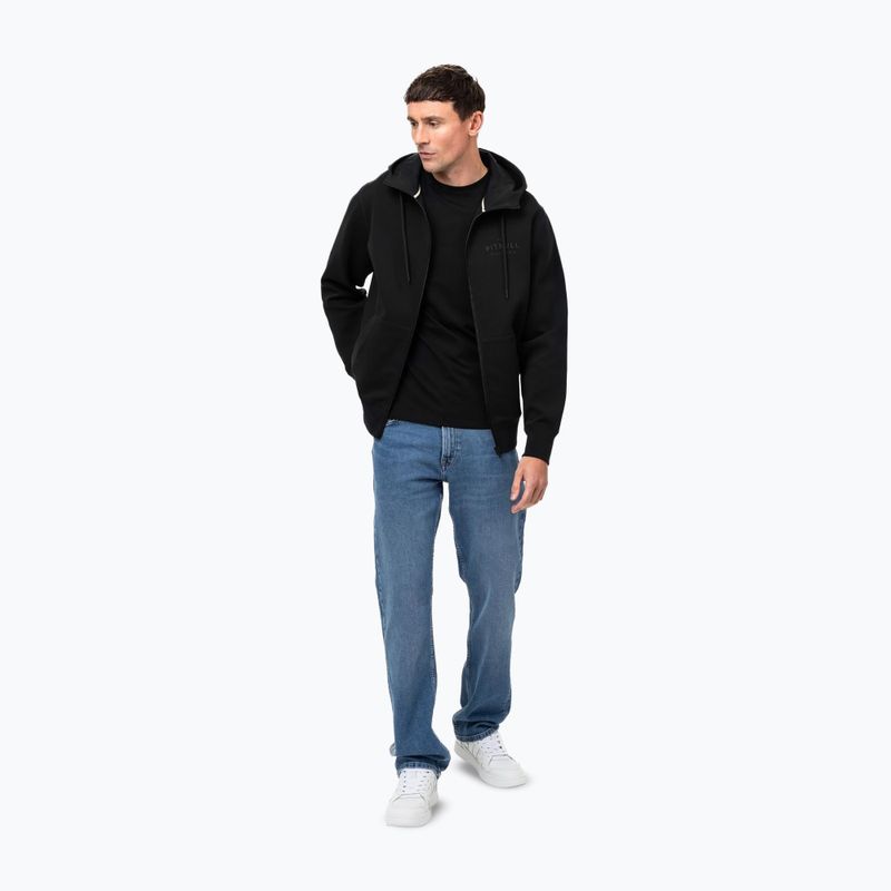 Pánska mikina Pitbull Sampson Hooded Zip Sweatshirt black 2
