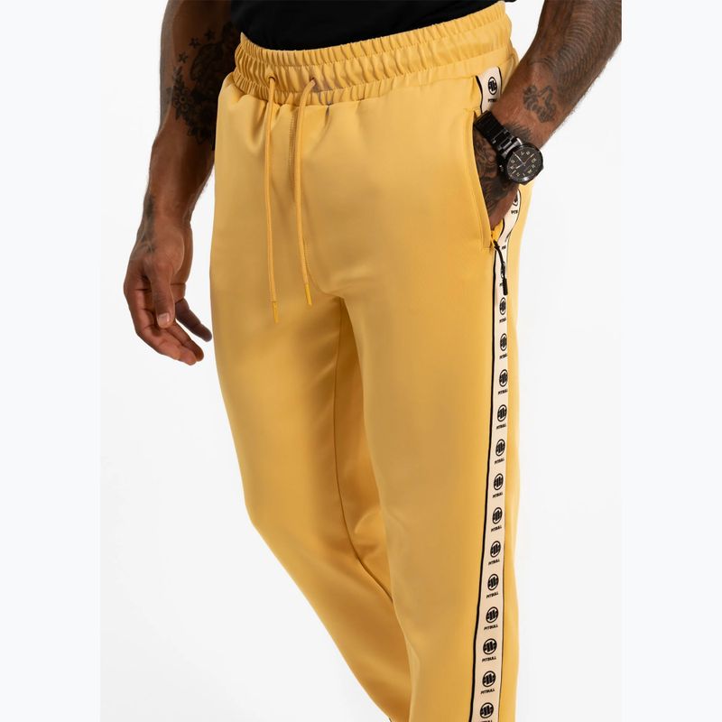 Pánske tepláky Pitbull Track Powers pale yellow 4