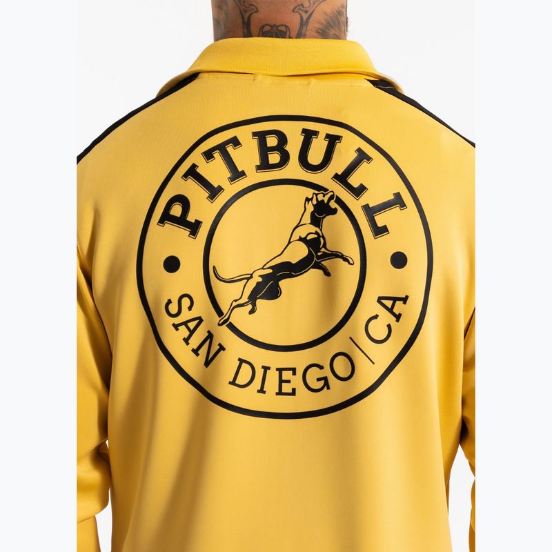 Pánska športová bunda Pitbull San Diego bledožltá 4