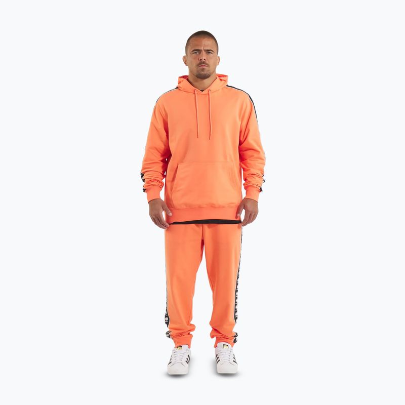 Pánska mikina Pitbull Tape Nugget Hooded Sweatshirt bright salmon 2