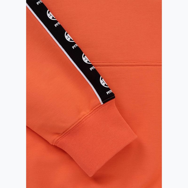 Pánska mikina Pitbull Tape Nugget Hooded Sweatshirt bright salmon 10