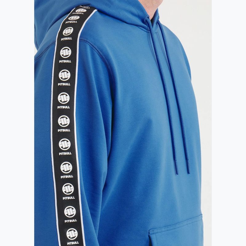 Pánska mikina Pitbull Tape Nugget Hooded Sweatshirt electric blue 4