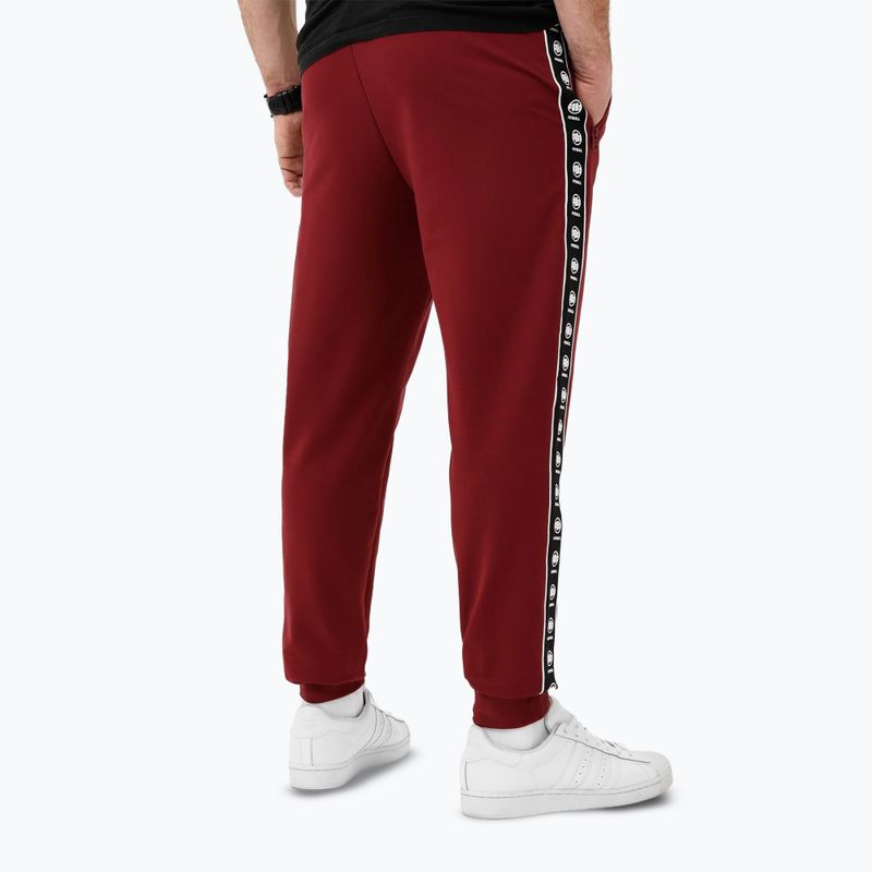 Pánske tepláky Pitbull Tape Nugget Jogging burgundy 2