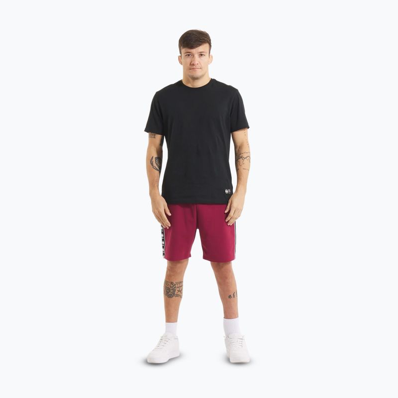 Pánske šortky Pitbull Tape Nugget burgundy 2