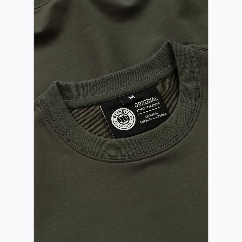 Pánska mikina Pitbull Para Bellum Crewneck Sweatshirt old green 3