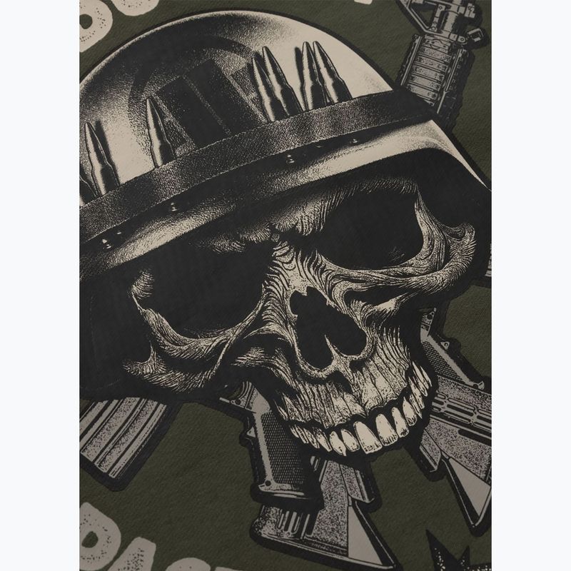 Pánska mikina Pitbull Para Bellum Crewneck Sweatshirt old green 7