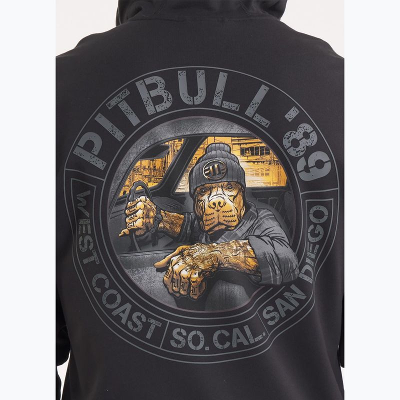 Pánska mikina s kapucňou Pitbull Driving Zip Sweatshirt black 4