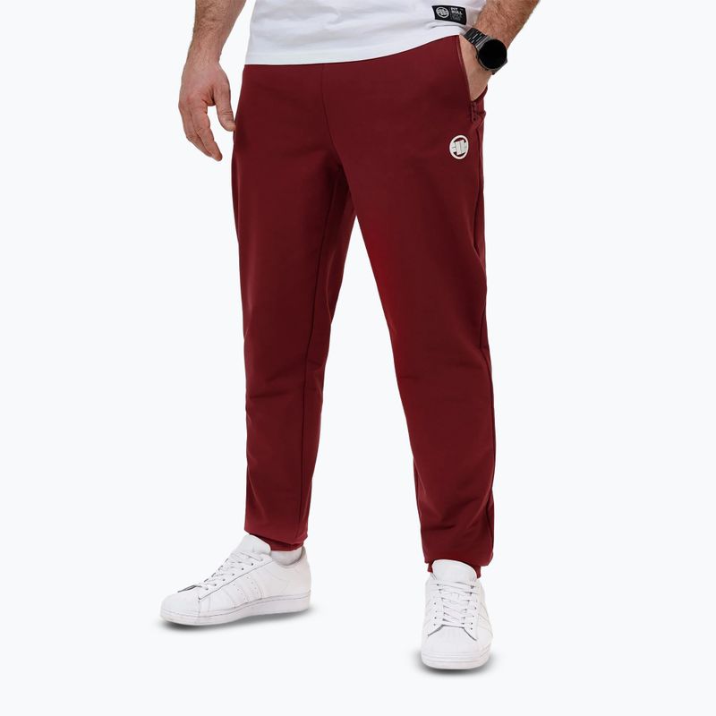 Pánske nohavice Pitbull Nugget Jogging burgundy