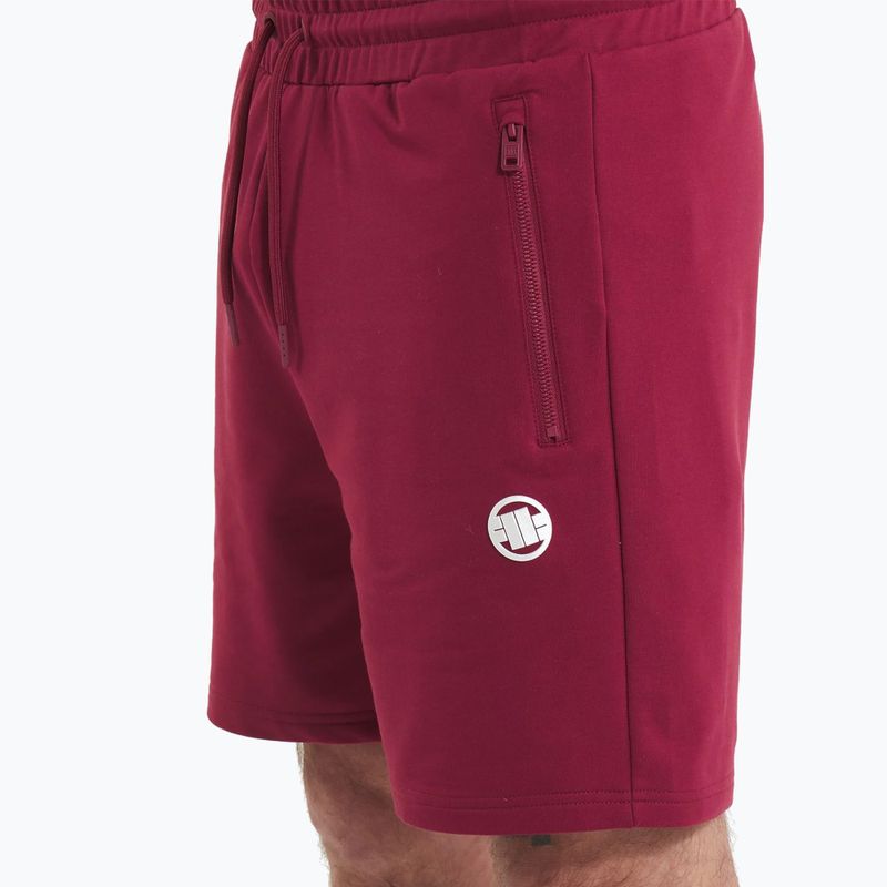 Pánske šortky Pitbull Nugget burgundy 4