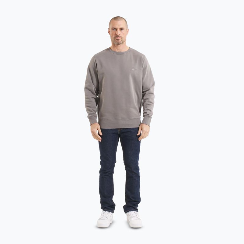 Pánska mikina Pitbull Lancaster 2 Crewneck Sweatshirt washed grey 2