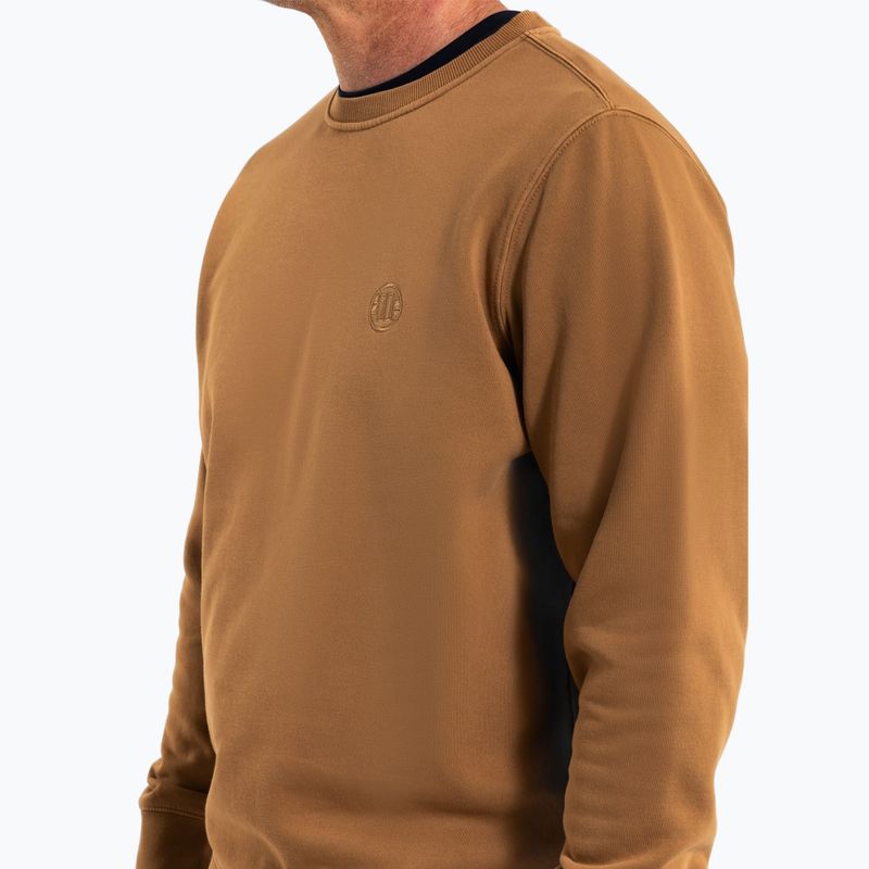 Pánska mikina Pitbull Lancaster 2 Crewneck Sweatshirt honey yellow 4