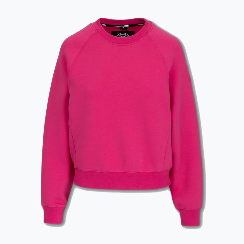 Dámska mikina Pitbull Discovery Crewneck Sweatshirt malinovo červená 4