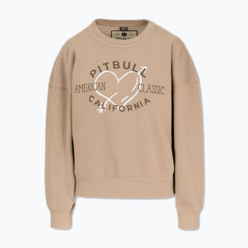 Dámska mikina Pitbull Manzanita Heart Crewneck Sweatshirt sand 4