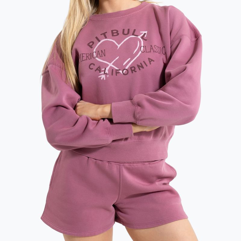 Dámska mikina Pitbull Manzanita Heart Crewneck Sweatshirt pink 5